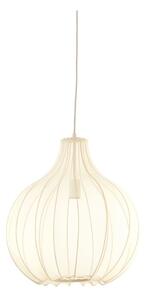 Béžové závesné svietidlo s textilným tienidlom ø 50 cm Elati – Light & Living