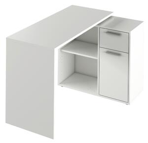 PÍSACÍ STÔL, biela, 117/75/83 cm Xora - Kancelárske stoly