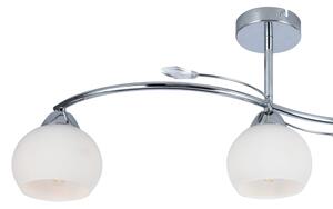Luster na tyči CONNOR 3xE27/15W/230V lesklý chróm/biela