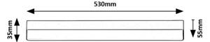Rabalux 78047 - LED Podlinkové svietidlo BAND LED/14W/230V 4000K čierna