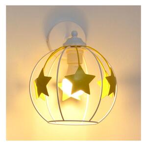 Detská nástenná lampa STARS 1xE27/15W/230V žltá/biela