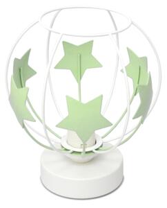 Detská stolná lampa STARS 1xE27/15W/230V zelená/biela