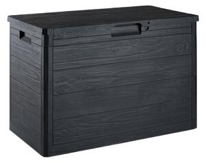 Antracitový záhradný úložný box Woodys – Toomax