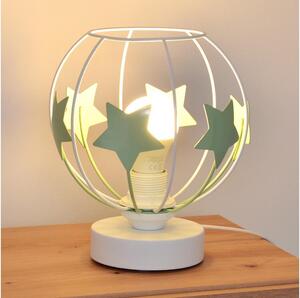 Detská stolná lampa STARS 1xE27/15W/230V zelená/biela