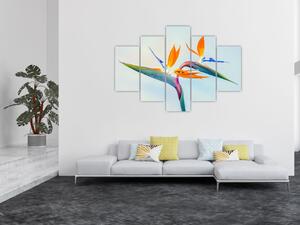 Obraz kvetu Strelícia (150x105 cm)