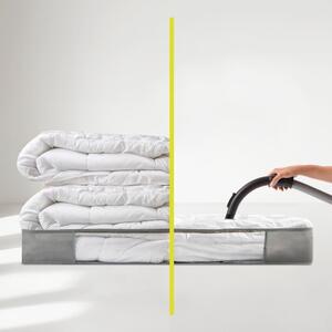 Vákuový plastový úložný box pod posteľ 105x45x15 cm – Homéa