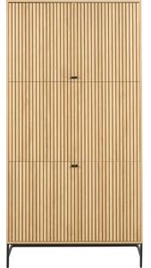 Šatníková skriňa v dekore duba v prírodnej farbe 99x200x60 cm Albany – Actona