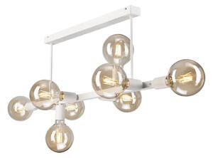 Luster na tyči ASTRID 8xE27/60W/230V biela