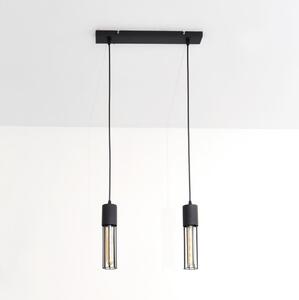 Luster na lanku MELODY 2xE27/15W/230V čierna