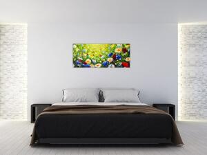 Obraz divokých kvetov (120x50 cm)