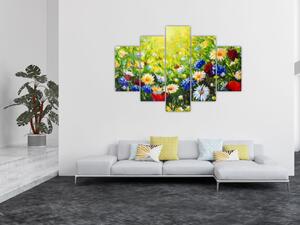 Obraz divokých kvetov (150x105 cm)