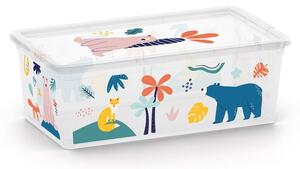 Biely plastový detský úložný box 34x19x12 cm C Box Style – KIS