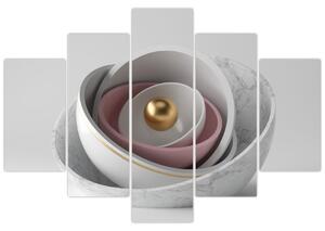 Obraz - Zlatá perla (150x105 cm)