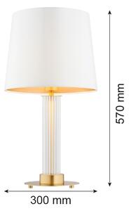 Argon 8540 - Stolná lampa HAMPTON 1xE27/15W/230V biela