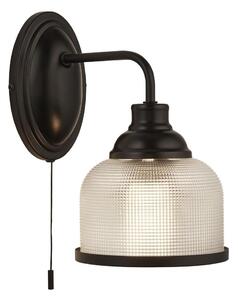 Searchlight 2671-1BK - Nástenná lampa BISTRO 1xE27/60W/230V čierna