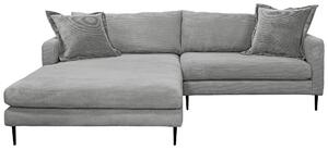 ROHOVÁ SEDAČKA, textil, sivá P & B - Sedačky, Online Only