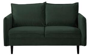 Tmavozelená zamatová pohovka 138 cm Juli – Ropez