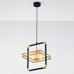 Jupiter 2025 - Luster na lanku FIORI 1xG9/10W/230V čierna/zlatá/béžová