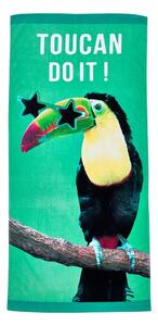 Zelená bavlnená plážová osuška 76x160 cm Toucan Do It – Catherine Lansfield