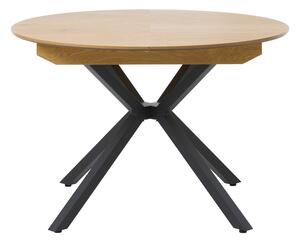 Okrúhly rozkladací jedálenský stôl s prídavnou doskou ø 120 cm Cesura – Unique Furniture