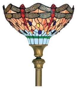 Searchlight EU1285 - Tiffany stojacia lampa DRAGONFLY 1xE27/60W/230V