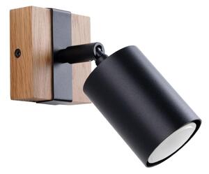 Sollux SL.1343 - Nástenné bodové svietidlo FAGER 1xGU10/10W/230V čierna