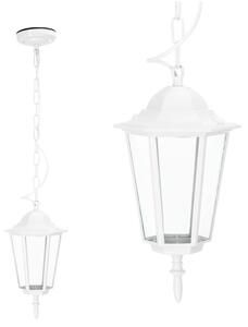 Vonkajší luster na reťazi 1xE27/60W/230V IP44 biela