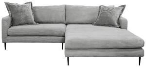 ROHOVÁ SEDAČKA, textil, sivá P & B - Sedačky, Online Only