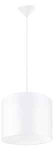 Sollux SL.1403 - Luster na lanku NOVA 1xE27/15W/230V pr. 30 cm biela