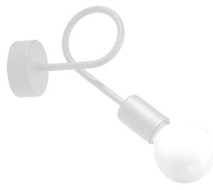 Sollux SL.1430 - Nástenná lampa LOOP 1xE27/15W/230V biela