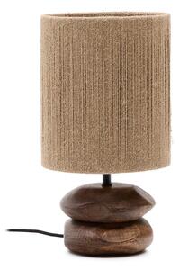 Stolová lampa v tmavoprírodnej farbe z masívu akácie (výška 43 cm) Kor – Kave Home