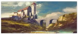 Obraz - Stredoveký hrad (120x50 cm)