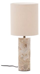 Béžová mramorová stolová lampa s textilným tienidlom (výška 54 cm) Raze – Kave Home