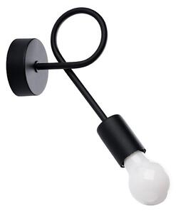 Sollux SL.1454 - Nástenná lampa LEVAR 1xE27/15W/230V čierna