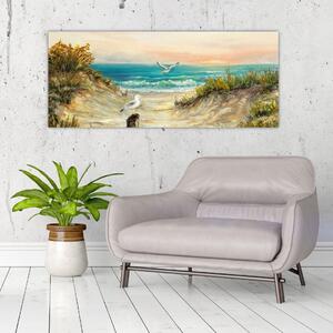 Obraz - Piesočná pláž (120x50 cm)