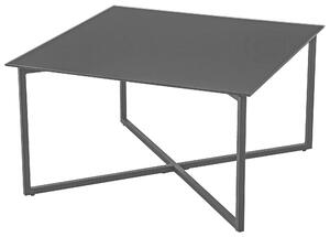KONFERENČNÝ STOLÍK, čierna, kov, sklo, 80/80/45 cm Carryhome - Stolíky do obývačky
