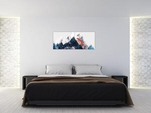 Obraz - Abstraktná hora (120x50 cm)