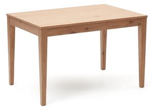 Rozkladací jedálenský stôl s prídavnou doskou v dekore duba 80x120 cm Yain – Kave Home