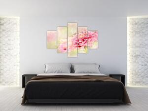 Obraz - Ružový kvet, aquarel (150x105 cm)
