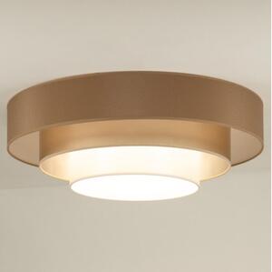 Duolla - LED Stropné svietidlo LUNETA LED/26W/230V pr. 60 cm 4000K hnedá/zlatá