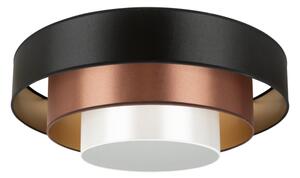 Duolla - LED Stropné svietidlo LUNETA LED/26W/230V pr. 60 cm 4000K čierna/medená