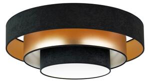 Duolla - LED Stropné svietidlo LUNETA LED/26W/230V pr. 60 cm 4000K čierna/zlatá
