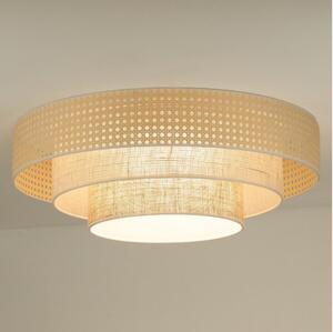 Duolla - LED Stropné svietidlo LUNETA LED/26W/230V pr. 60 cm 4000K ratan/béžová