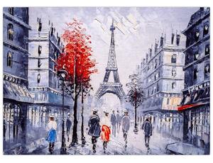 Obraz uličky v Paríži, olejomaľba (70x50 cm)