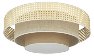 Duolla - LED Stropné svietidlo LUNETA LED/26W/230V pr. 60 cm 4000K ratan/béžová