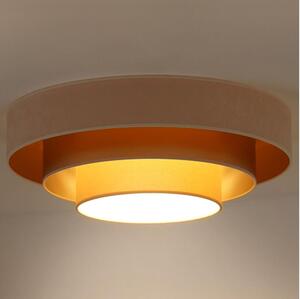 Duolla - LED Stropné svietidlo LUNETA LED/26W/230V pr. 60 cm 4000K krémová/zlatá