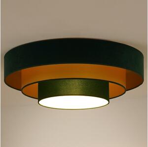 Duolla - LED Stropné svietidlo LUNETA LED/26W/230V pr. 60 cm 4000K zelená/zlatá