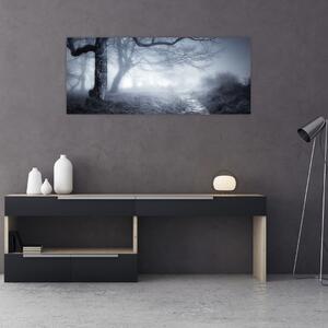 Obraz - Cesta v hmle (120x50 cm)