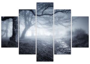 Obraz - Cesta v hmle (150x105 cm)