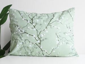 XPOSE® Bavlnená obliečka na vankúš ALMIRA - zelená 70x90 cm